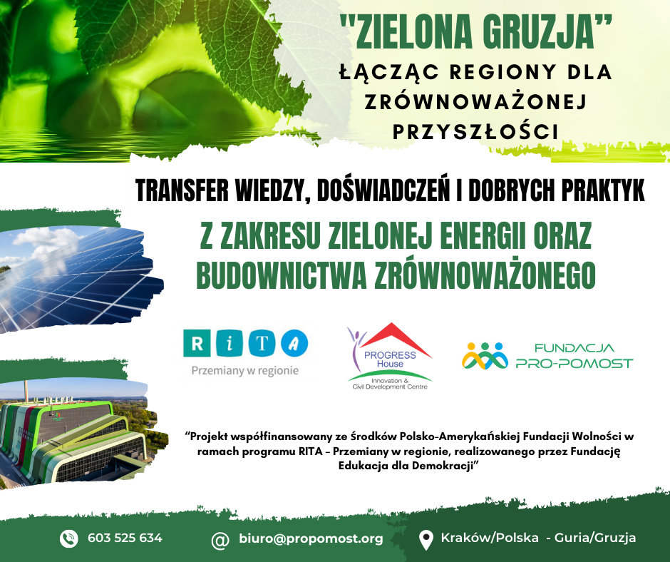 “Green Georgia – Bridging Regions for a Sustainable Future” („Zielona Gruzja – Łącząc Regiony dla Zrównoważonej Przyszłości”)